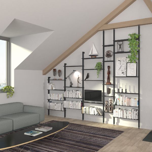 bibliothèque sol mur sol plafond